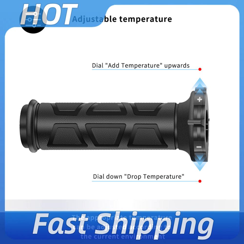 Handlebar Grip Heated - Electric Molded Grips Waterproof 22mm Motorcycle