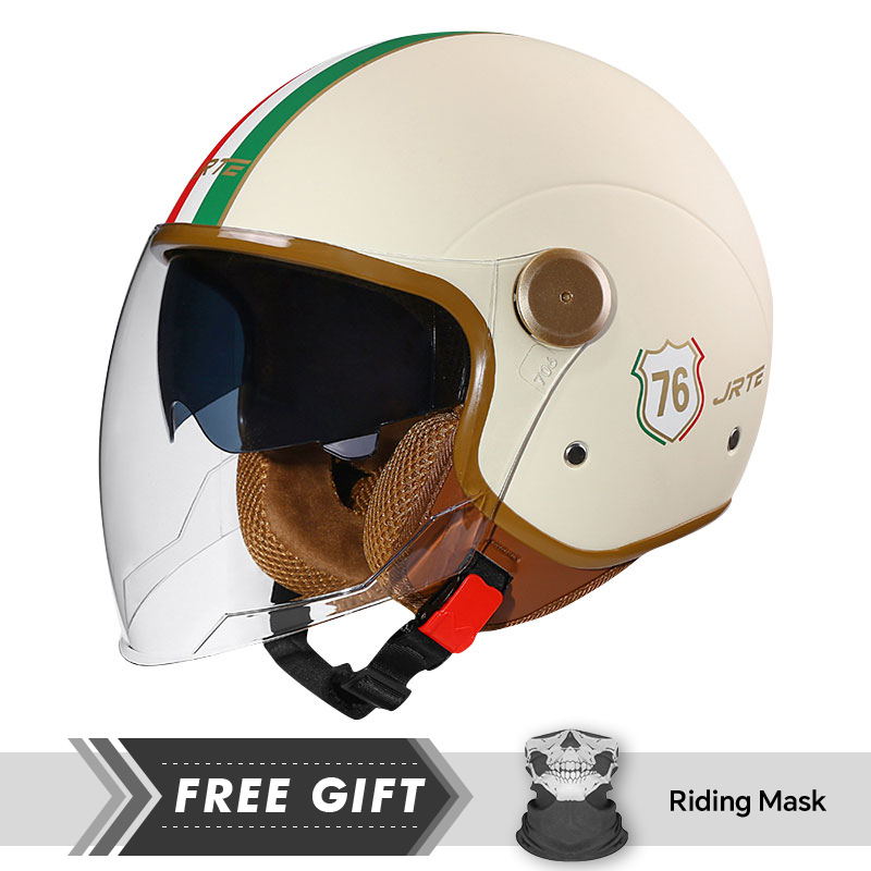 DOT ECE Approved Retro 3/4 Ope - Motorcycle Gear In Store ulasan dan harga