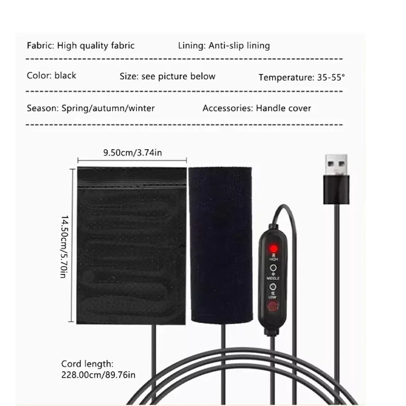3 Gear Warmer Electric Heated  - Handlebar Grip Heated ulasan dan harga