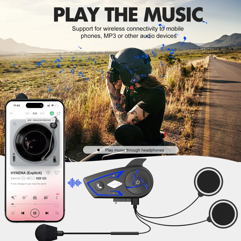 Houtonsen S3 Motorcycle Blueto - Intercom Headset Helmet ulasan dan harga