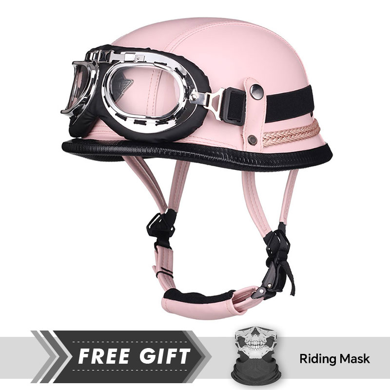 Classic Half Face Helmet Prote - Motorcycle Gear In Store ulasan dan harga