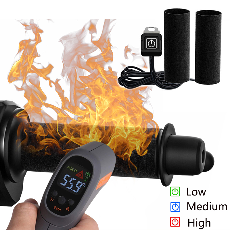 12V 3-Gear Motorcycle Heated H - Handlebar Grip Heated ulasan dan harga
