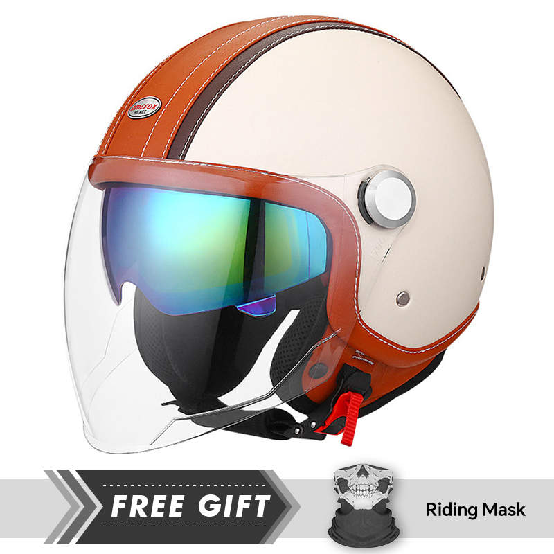 White Orange Original Open Fac - Motorcycle Gear In Store ulasan dan harga