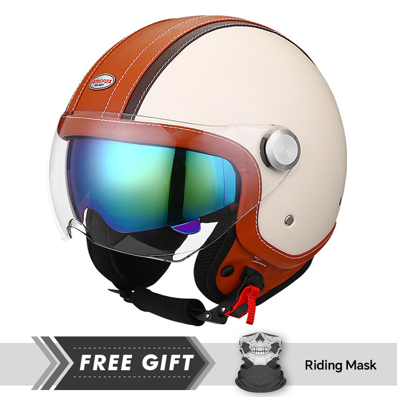 White Orange Original Open Fac - Motorcycle Gear In Store ulasan dan harga