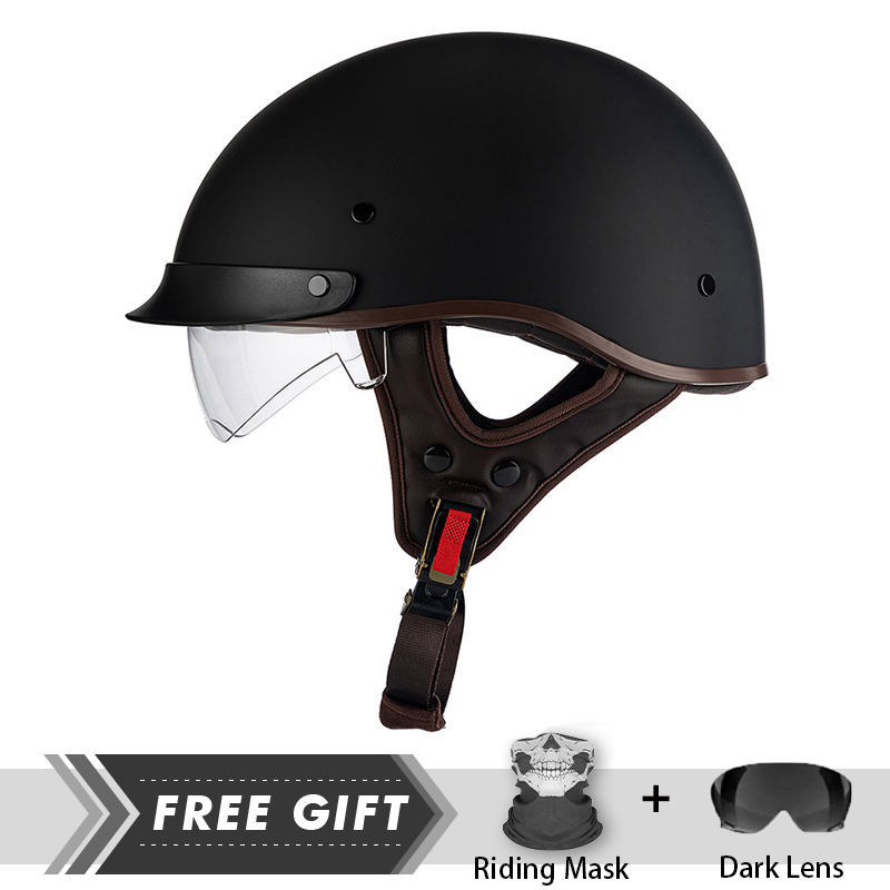 Crash Headpiece Half Face Helm - Motorcycle Gear In Store ulasan dan harga