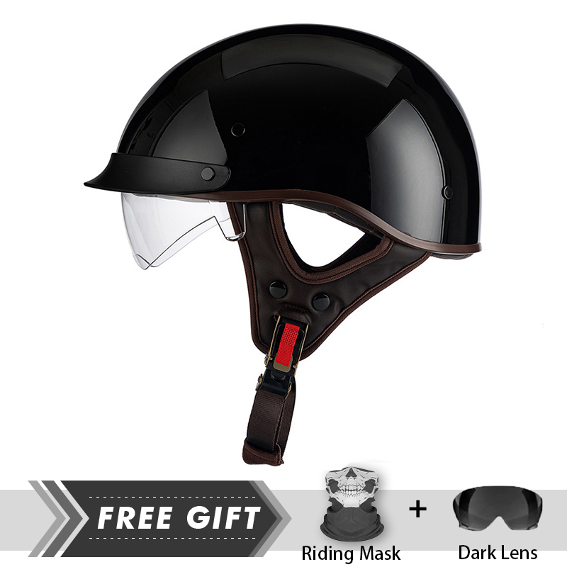 Crash Headpiece Half Face Helm - Motorcycle Gear In Store ulasan dan harga