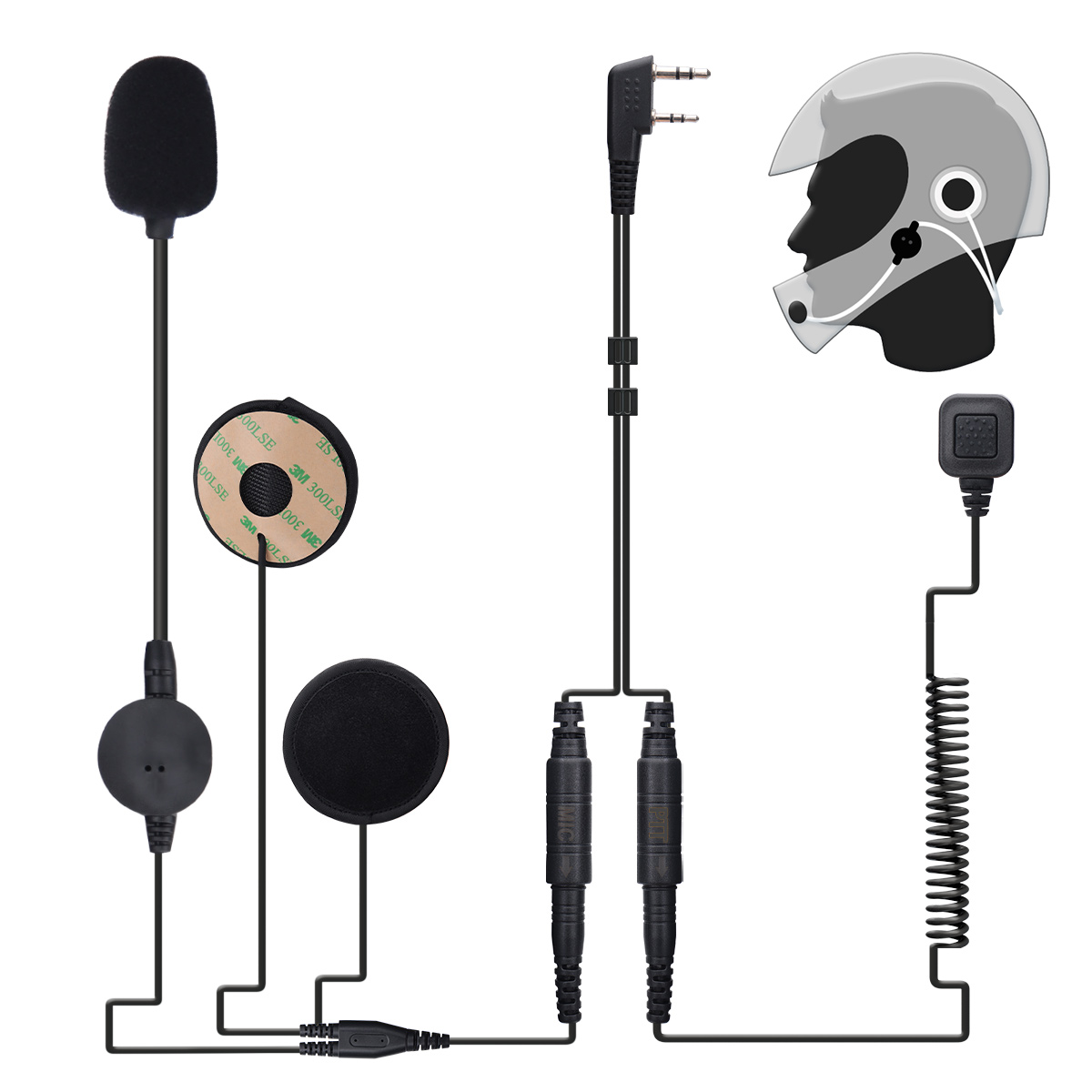 ABBREE Motorcycle Helmet Heads - Intercom Headset Helmet ulasan dan harga