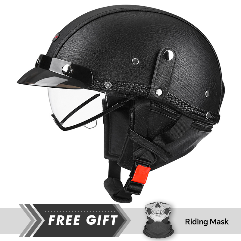 DOT Approved Men Women Half Fa - Motorcycle Gear In Store ulasan dan harga