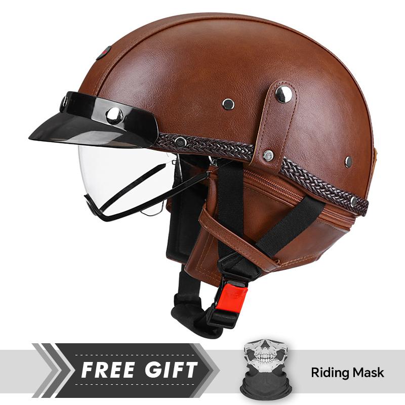 DOT Approved Men Women Half Fa - Motorcycle Gear In Store ulasan dan harga