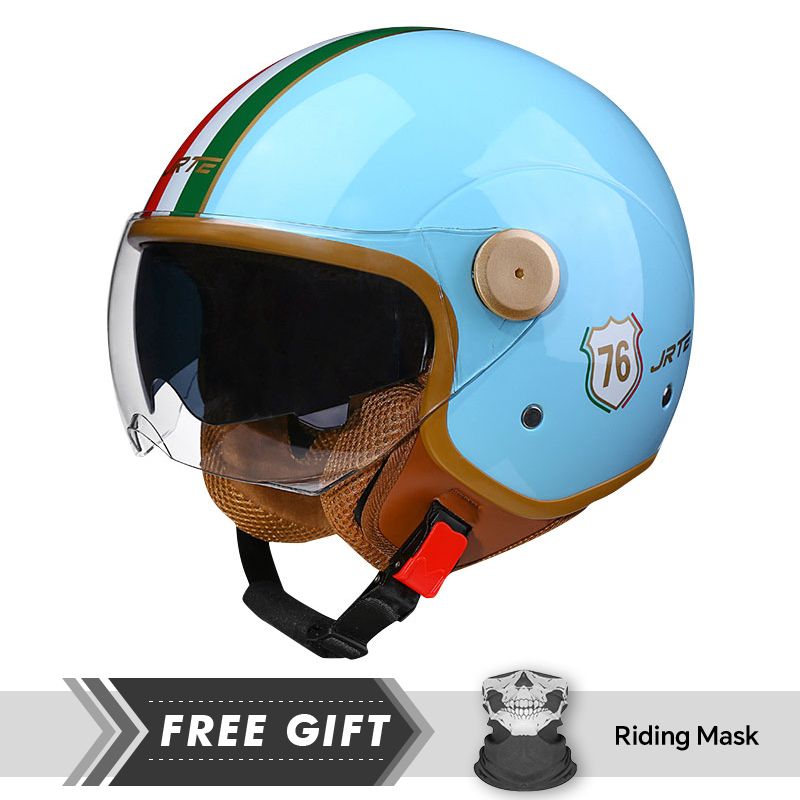 Double Lens Open Face Motorcyc - Motorcycle Gear In Store ulasan dan harga