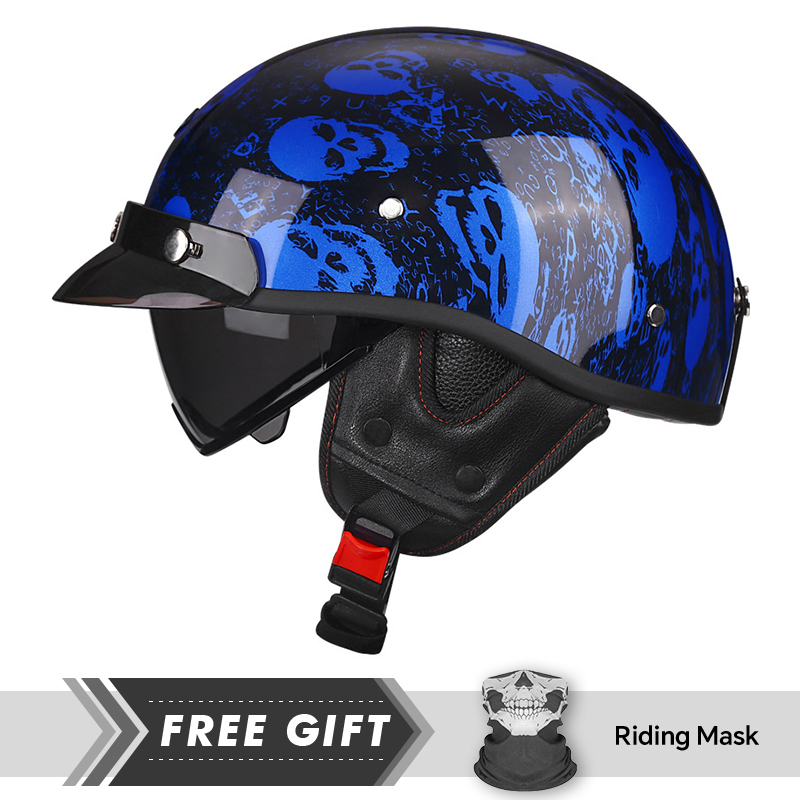 Half Motorcycle Helmet DOT ECE - Motorcycle Gear In Store ulasan dan harga