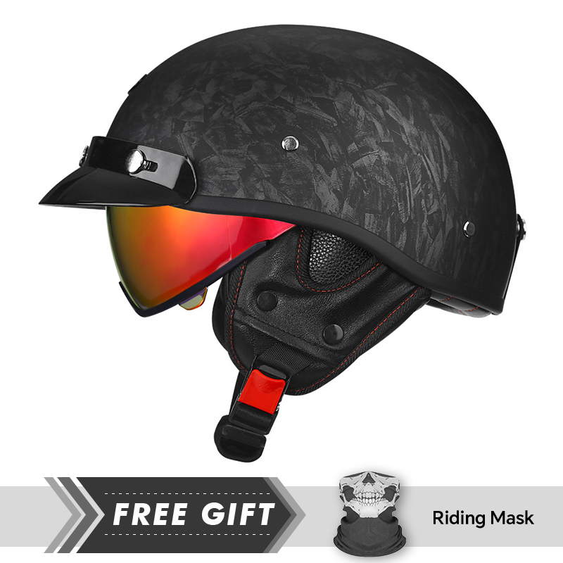 Half Motorcycle Helmet DOT ECE - Motorcycle Gear In Store ulasan dan harga