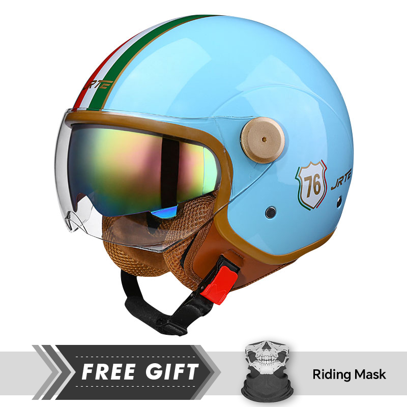 Double Lens Motorcycle Helmets - Motorcycle Gear In Store ulasan dan harga