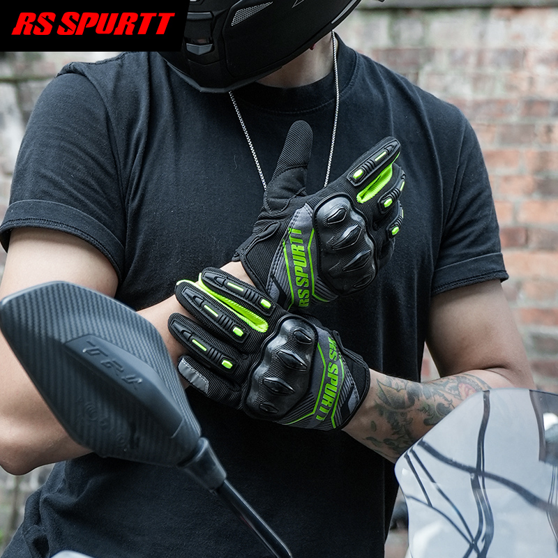 RS Full Finger Motorcycle Glov - Motorcycle Gear Mesh ulasan dan harga